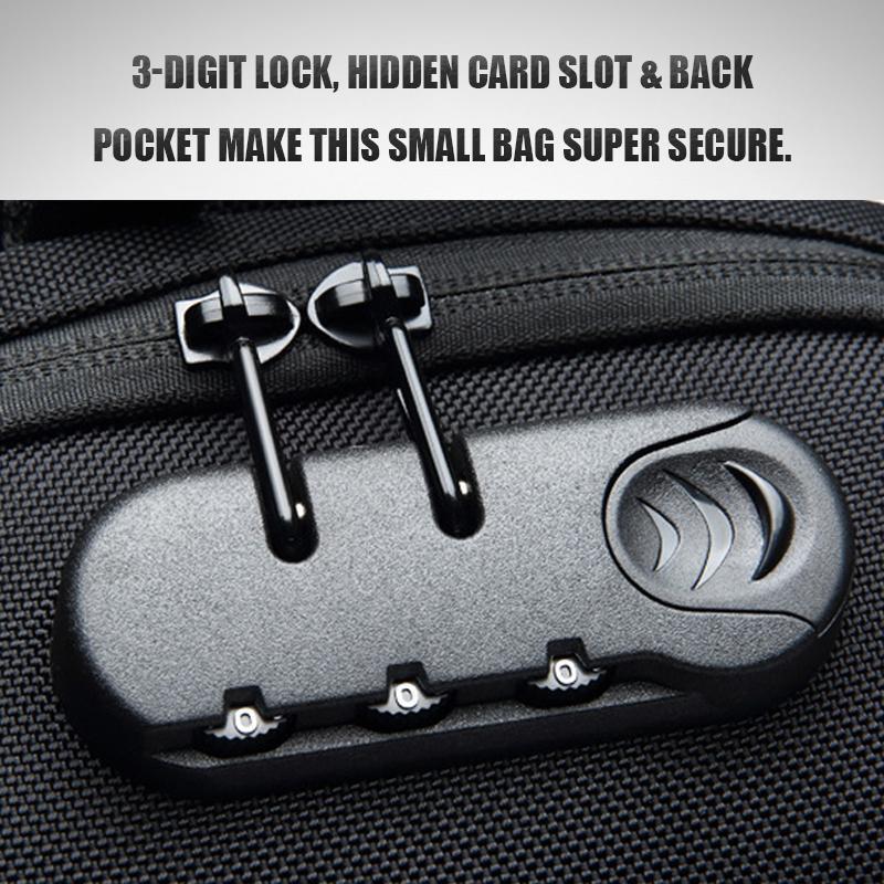 Anti-theft backpack with 3-digit lock