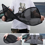 Magnetic holder for car window shade dispenser