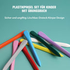 Children's Day gifts plastic brush set for children with practice book