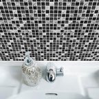 Black Mosaic Creative Tile Stickers