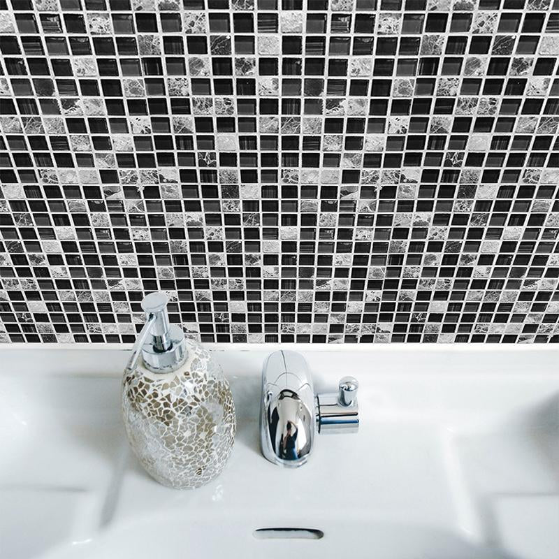 Black Mosaic Creative Tile Stickers
