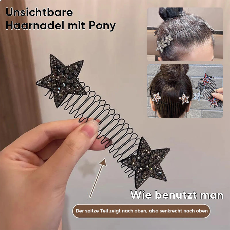 Invisible star hairpin