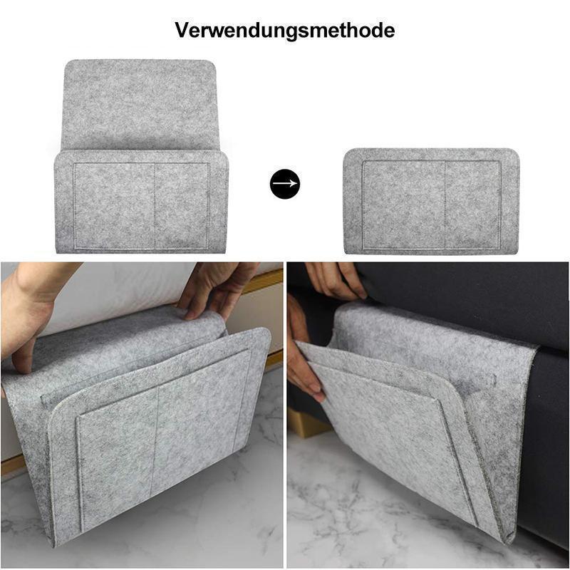 Felt Hanging Organizer Bag for Bed, Sofa, or Desk