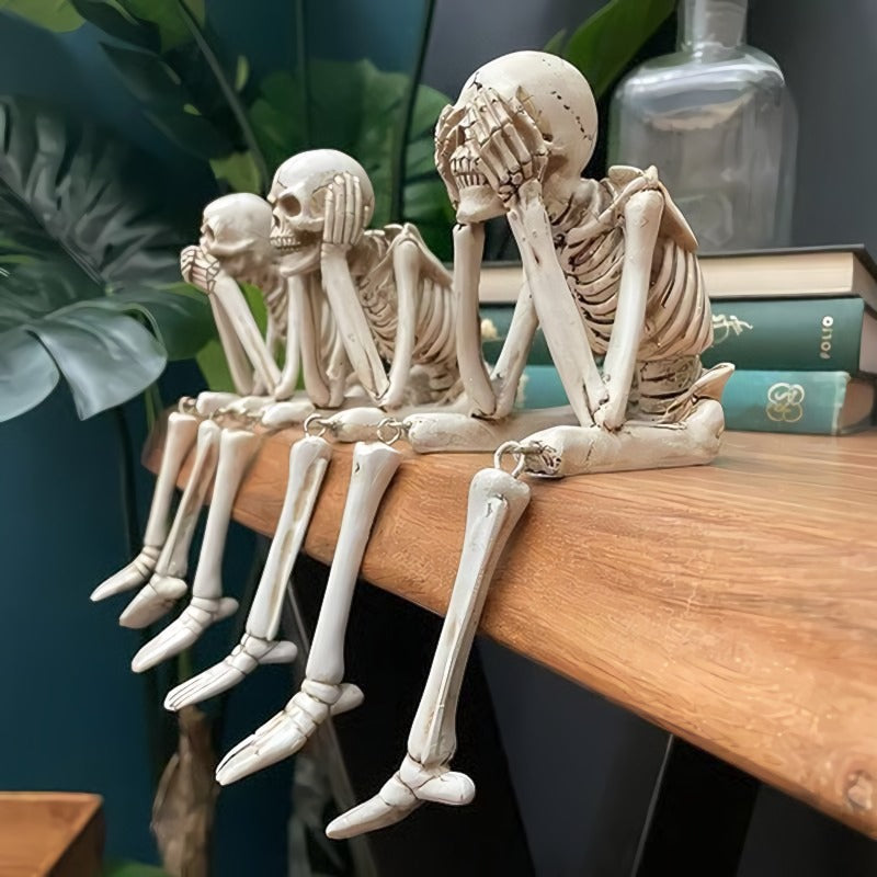 Evil Halloween Skull Ornaments