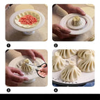 Flower-shaped bun and pastry machine