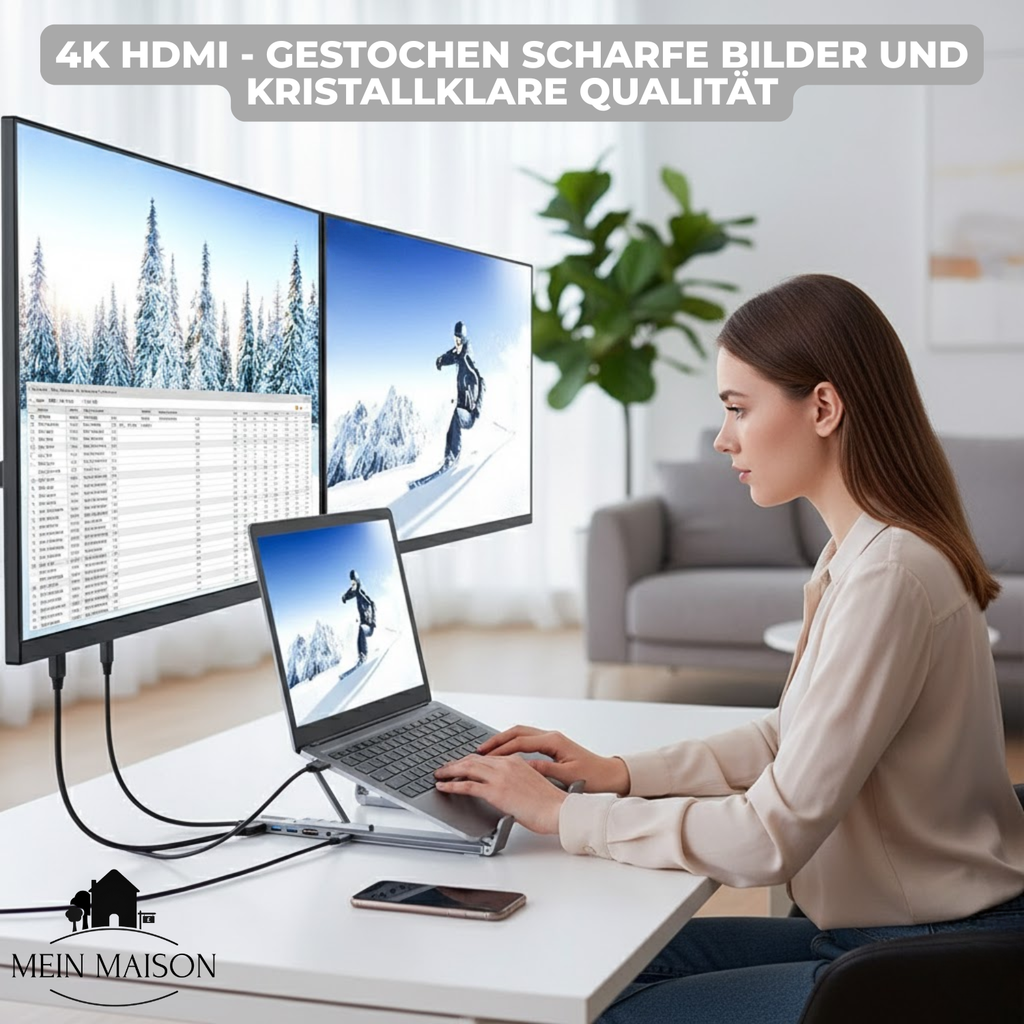 ProDock Stand – 8-in-1 Laptop Riser and Hub combined!