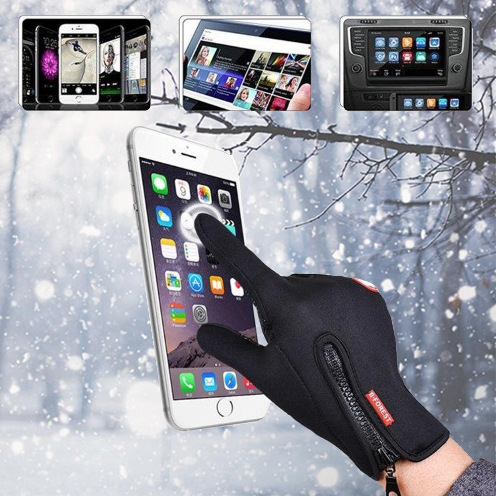 Premium warm windproof waterproof touchscreen gloves unisex