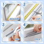 Self-adhesive weatherproof sealing strip