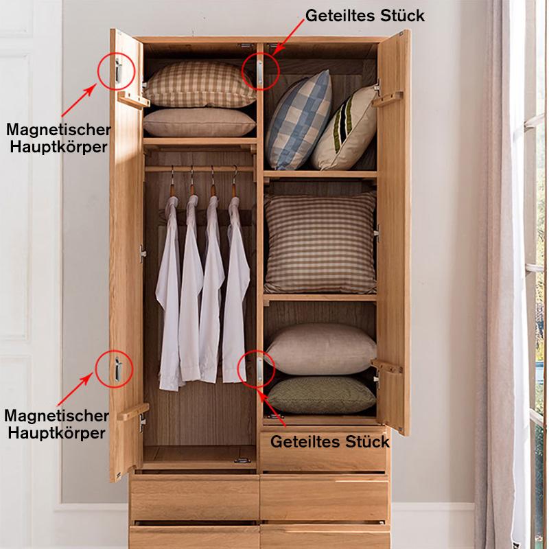 No-hole magnetic door closer