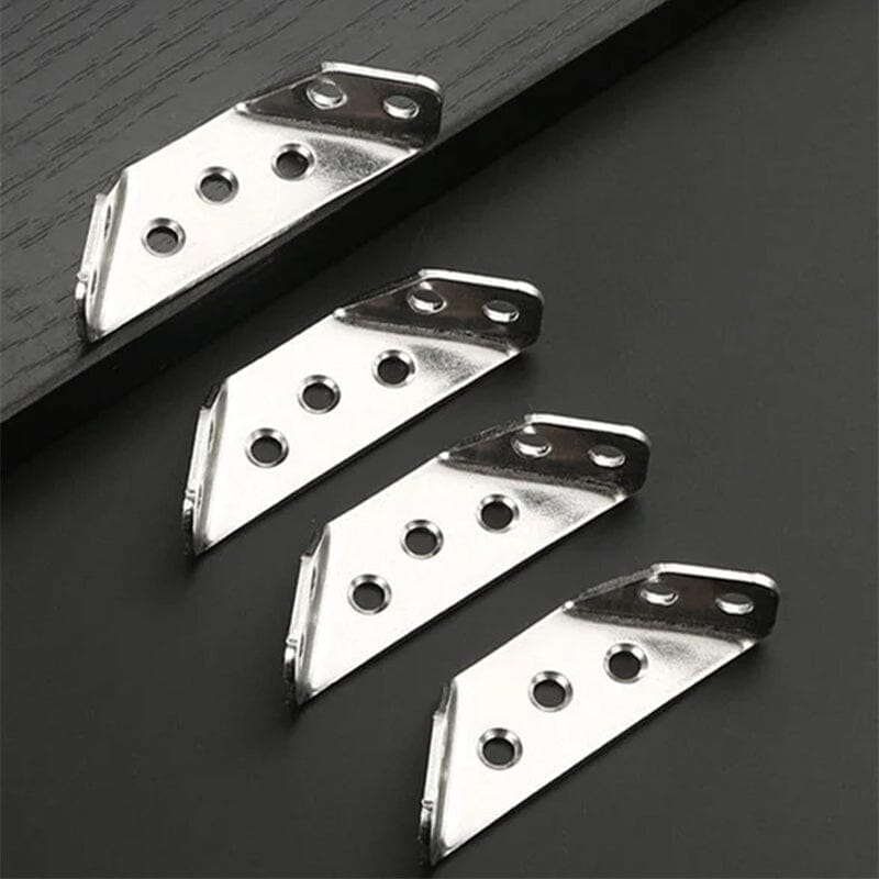 Universal Stainless Steel Furniture Corner Connectors (10 pieces)