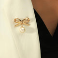 Nail-free pearl scarf ring waist buckle