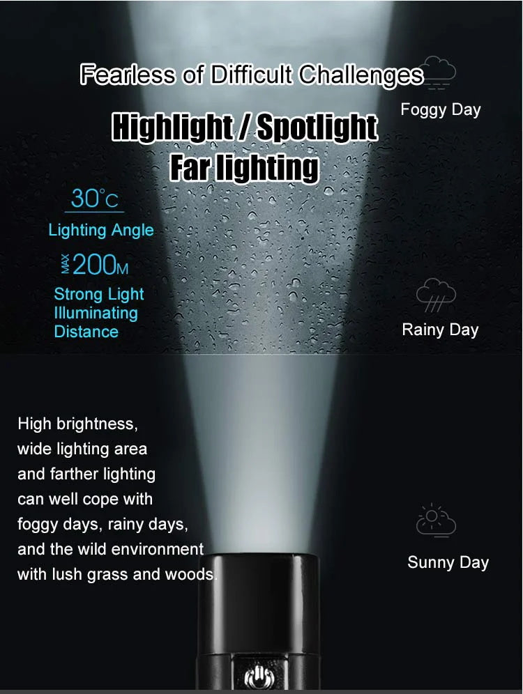 Rechargeable Outdoor Flashlight