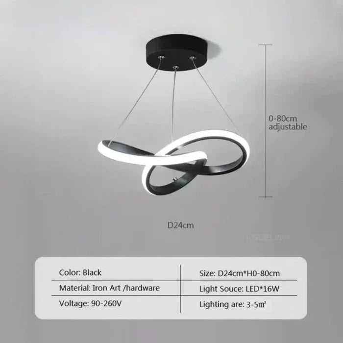 Modern LED Ceiling Lamp - WaveGlow