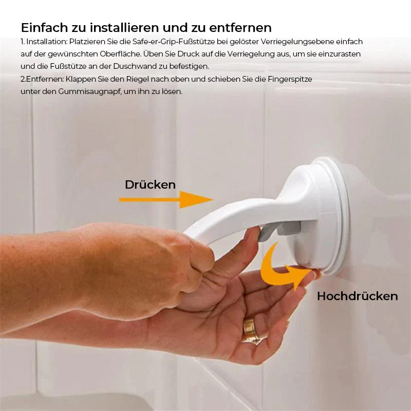 Footrest stand for the shower