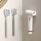 Wall-mounted toothbrush holder with cover