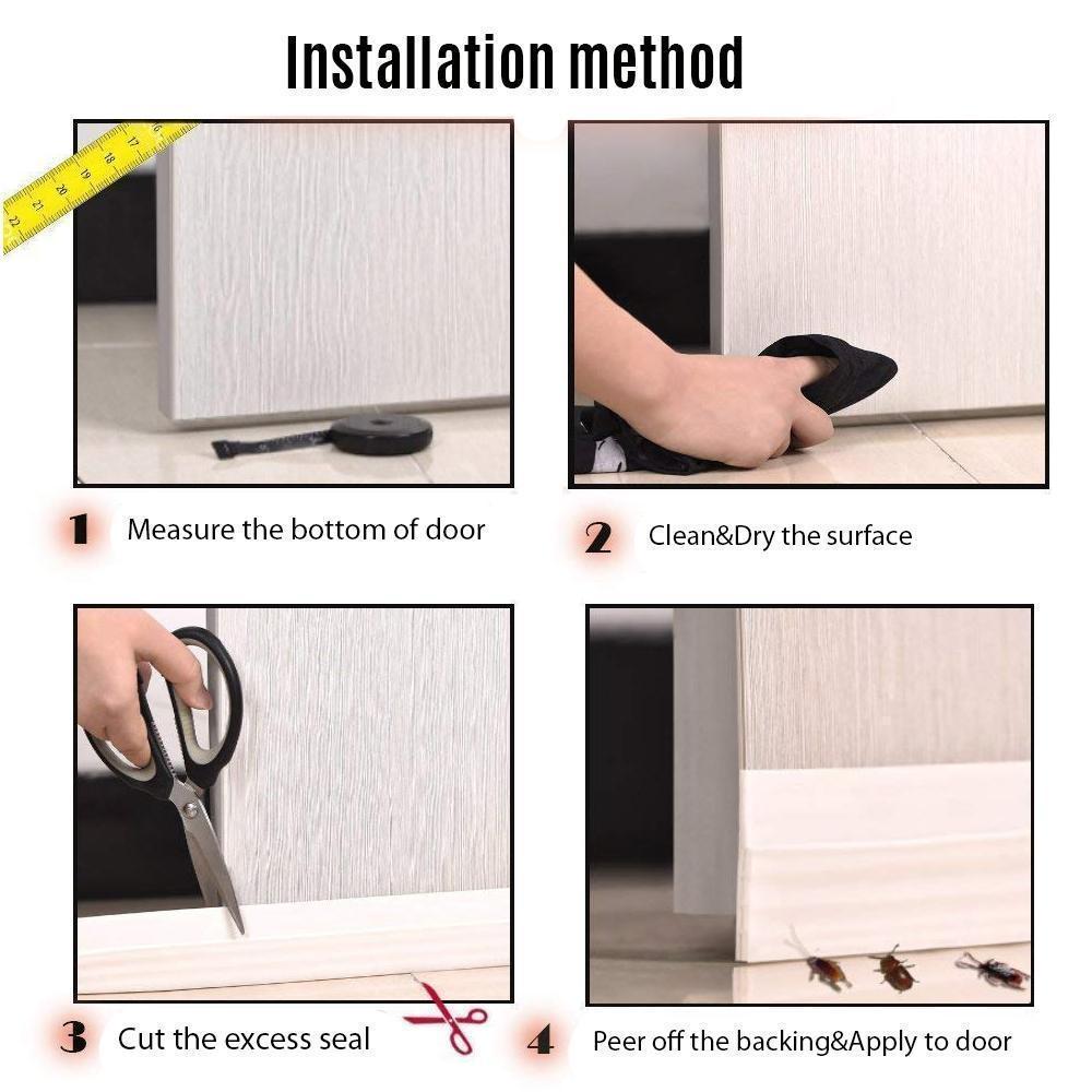 Under Door Draft Stopper Insulator Door Sweep 39" Length