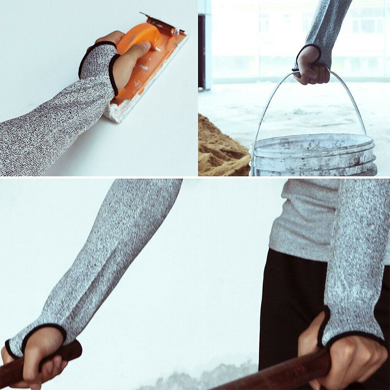 Cut-resistant arm guard sleeves