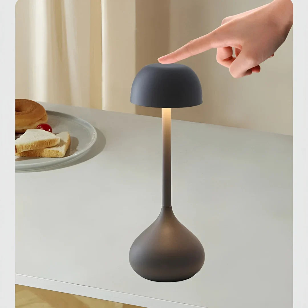 Cordless Dimmable Mushroom Table Lamp