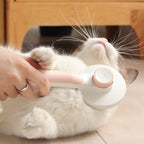Self-cleaning slicker brushes for pets