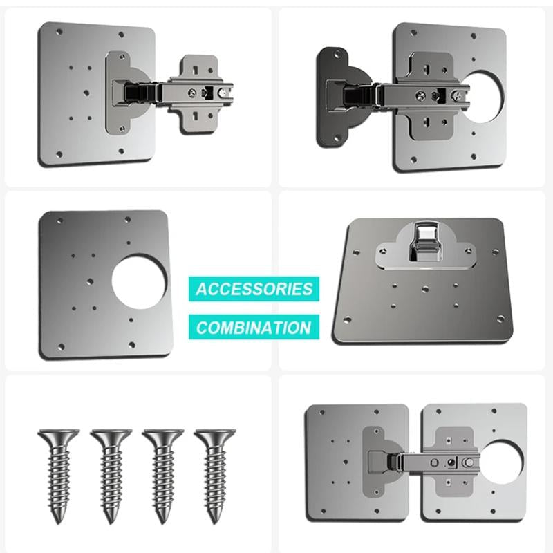 Hinge plate repair piece