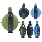 Foldable Silicone Water Bottle with Compass