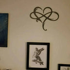 Iron Wall Art with Infinity Heart Design