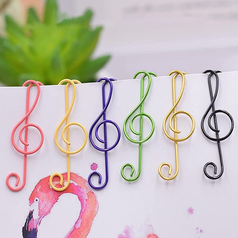 Music Multicolored Metal Paper Clips