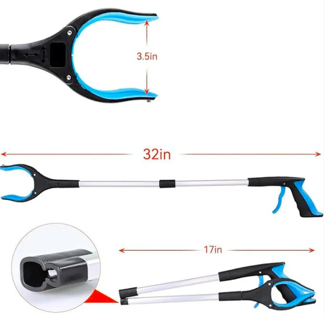 Newly Upgraded Foldable Grabber With 360° Swivel Clip