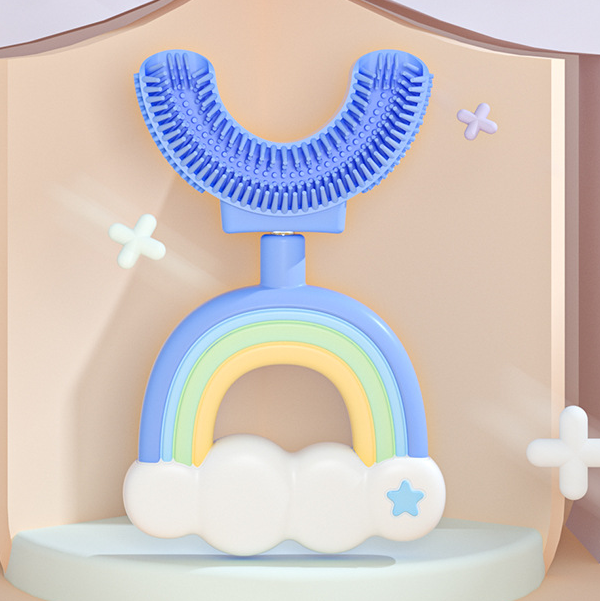 Silicone Children's Toothbrush U-Design Rainbow