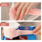 Food closure with pocket clip (4 pieces)