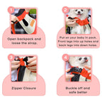 Portable backpack for dogs and cats on travels
