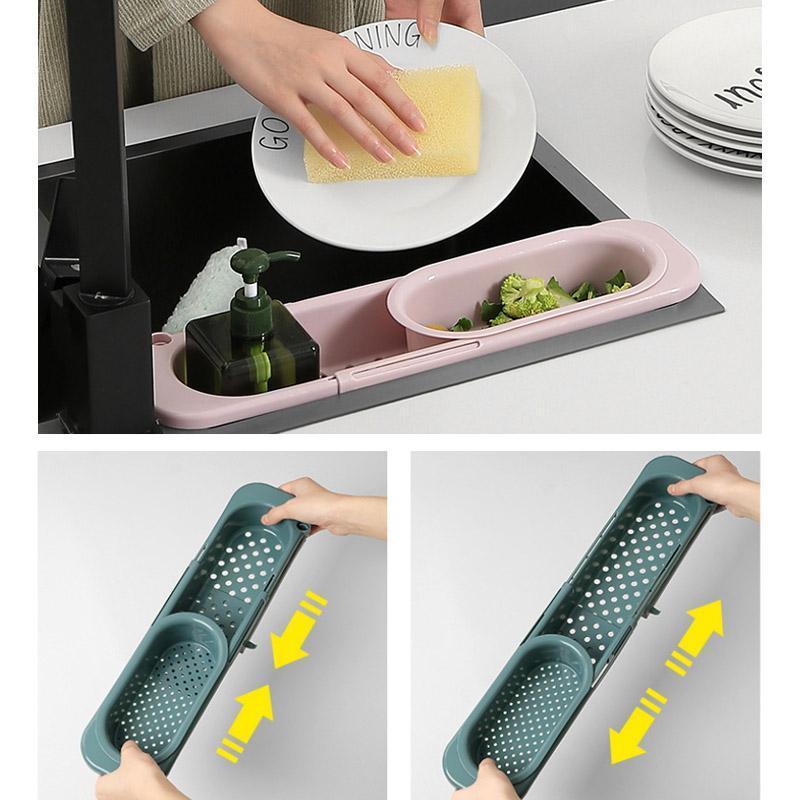 Multifunctional telescopic kitchen support