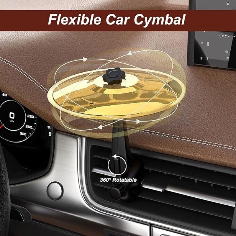 Car air vent decoration – mini drum cymbals