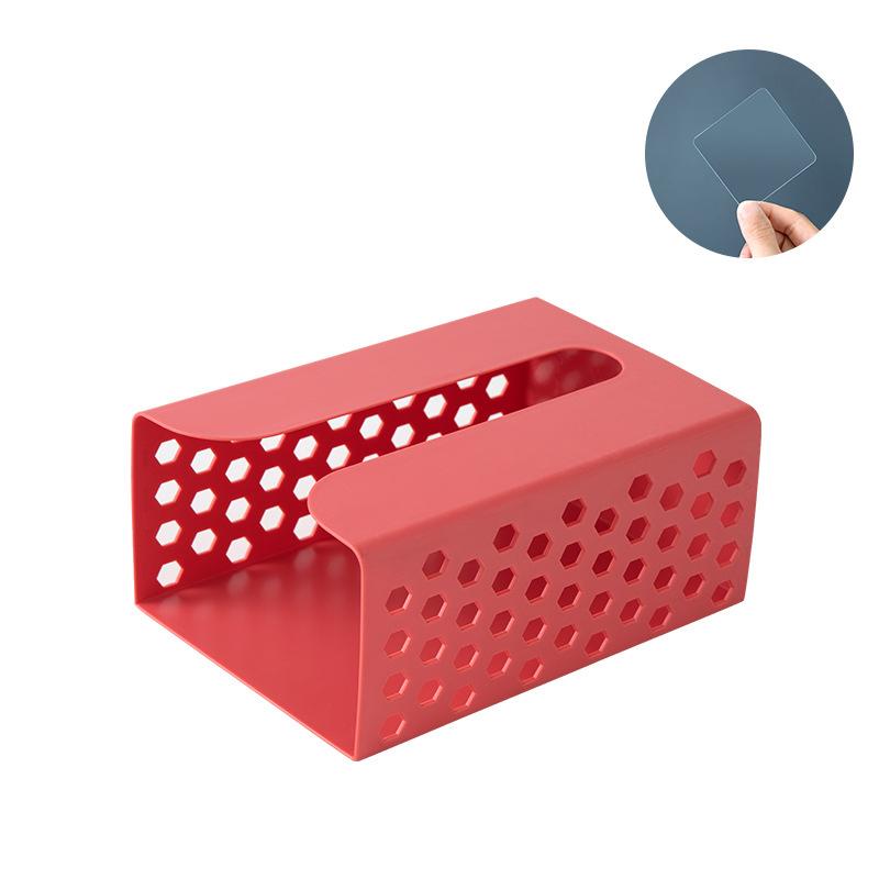 Wall-mounted hollow tissue box