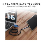 Rotatable Phone Stand Charger Cable