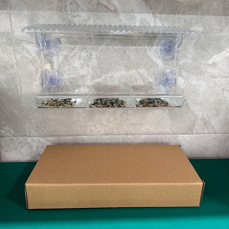 Outdoor Clear-Window-Suction-Cup-Birdhouse