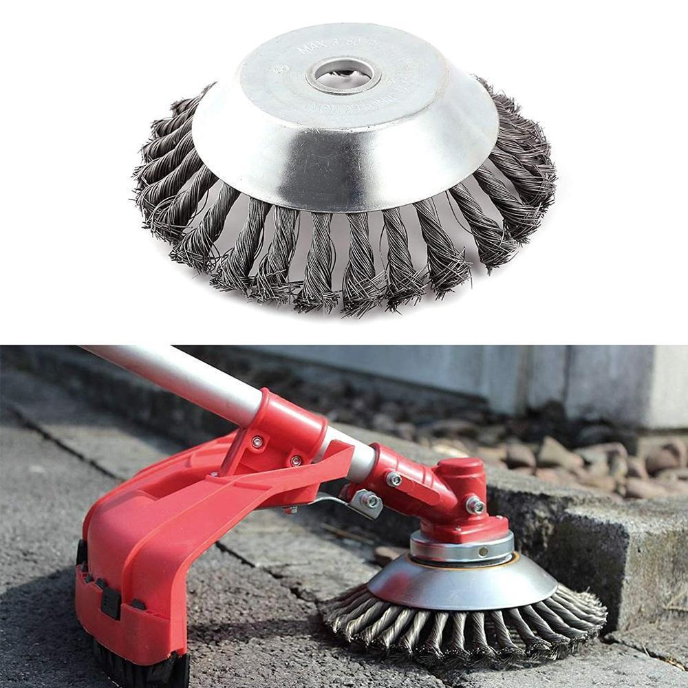 Garden weed brush lawn mower