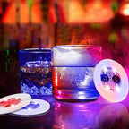 LED glowing bottle stickers and coasters