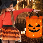 Personalized glowing pumpkin bag