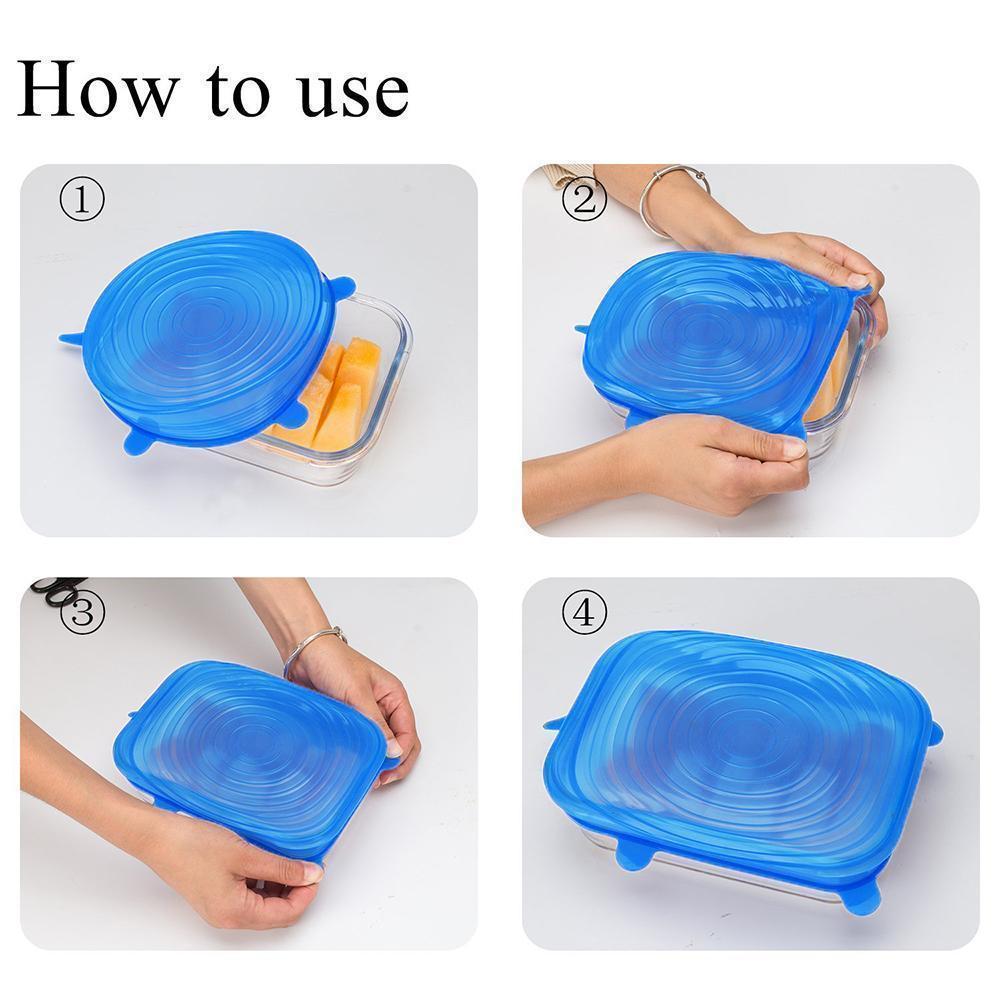 Silicone Stretch Lids, 6PCS