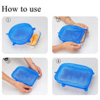 Silicone Stretch Lids, 6PCS