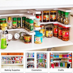 Adjustable Two-Layer Spice Rack