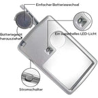 LED card-type magnifying glass