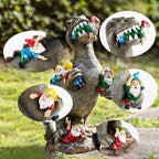 Dinosaur, the dwarf eats Ornament