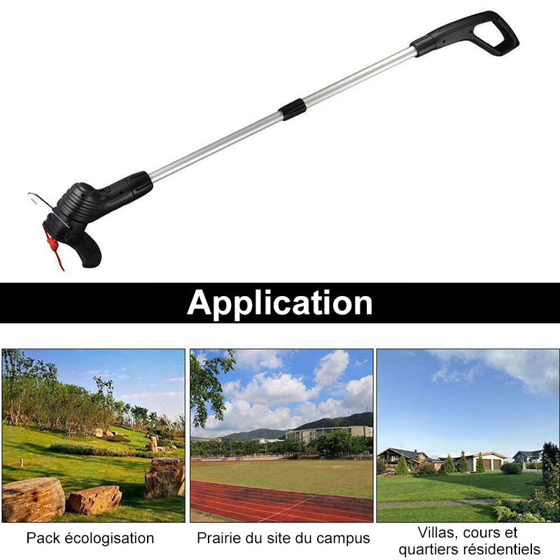 Cordless Electric Lawn Mower and Edger with Instant Line Feed