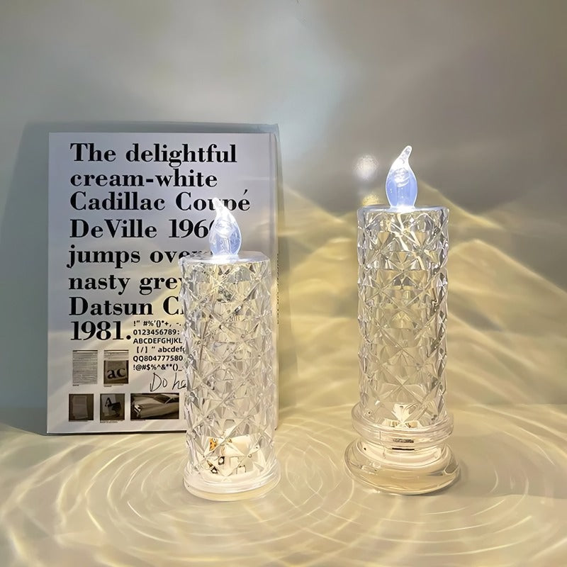 Crystal Rose Candle Holder - Romantic charm without being messy
