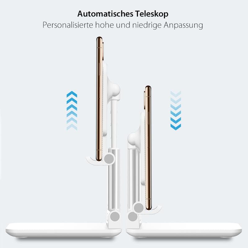 Foldable or white pole phone desk holder