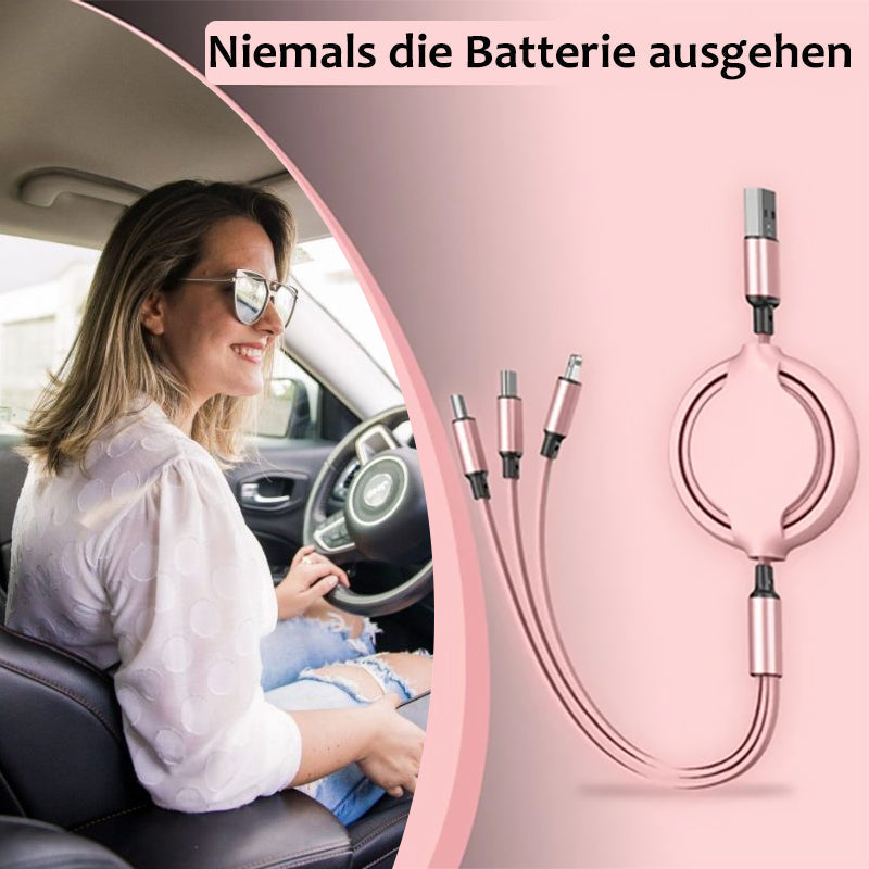 3 in 1 mobile charging cable