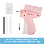 Mini Label Gun with Storage Box - Compact Design, Fine Needle Set, Contains More Than 2000 Labels, Suitable for Clothing and Fabric Labels