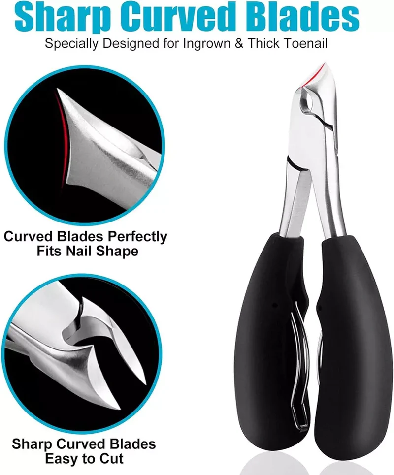 Toenail Clipper for Seniors, Sharp, Ergonomic & Ideal for Thick Nails